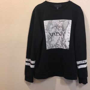 Black and white sweater